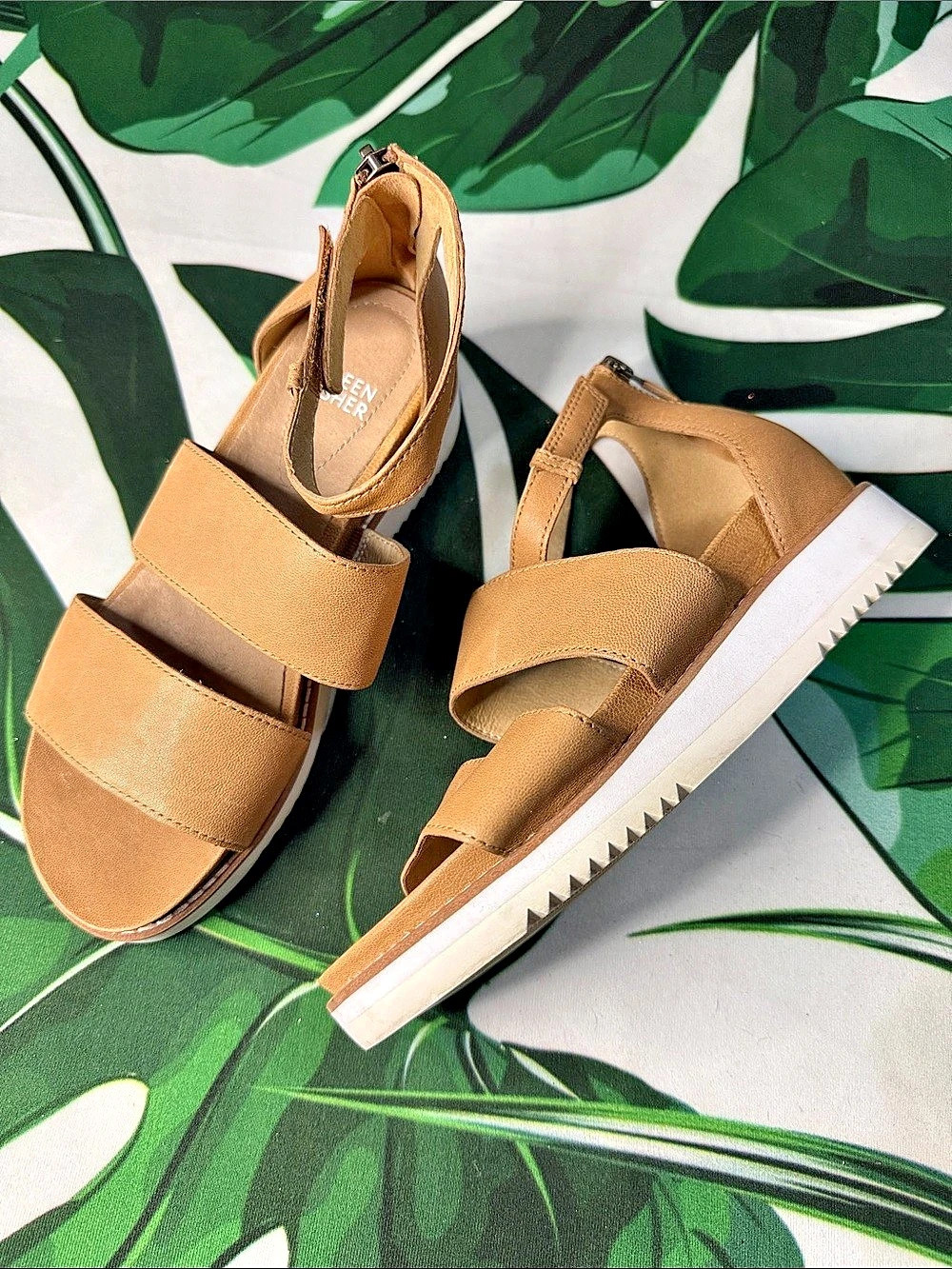 Eileen Fisher Platform Sandals in Brown